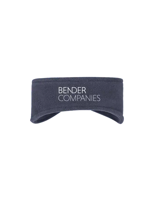 Navy Stretch Fleece Headband w/Bender Companies Logo
