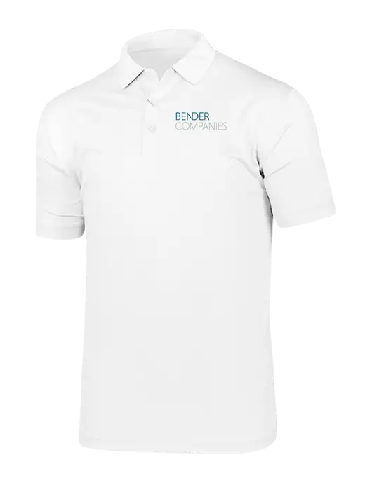 Callaway Vibrant Bright White Ventilated Polo w/Bender Companies Logo