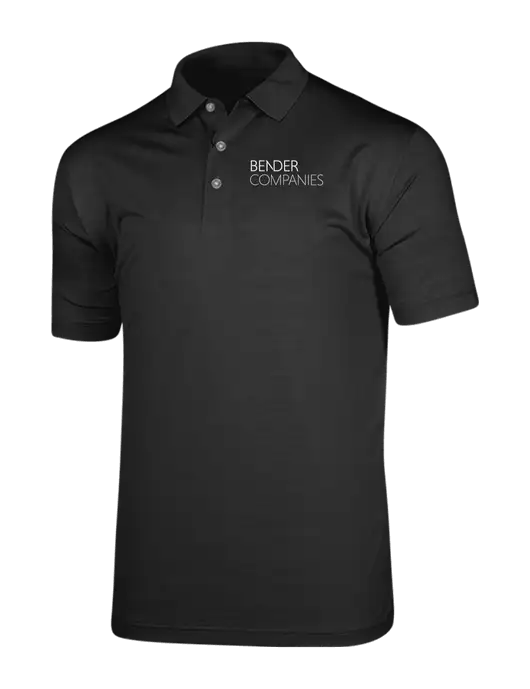 Callaway Vibrant Black Ventilated Polo w/Bender Companies Logo