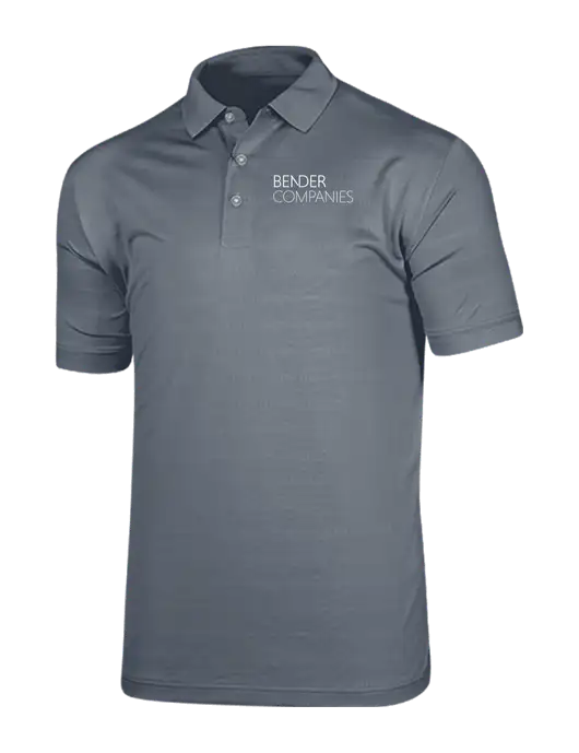 Callaway Vibrant Light Grey Ventilated Polo w/Bender Companies Logo