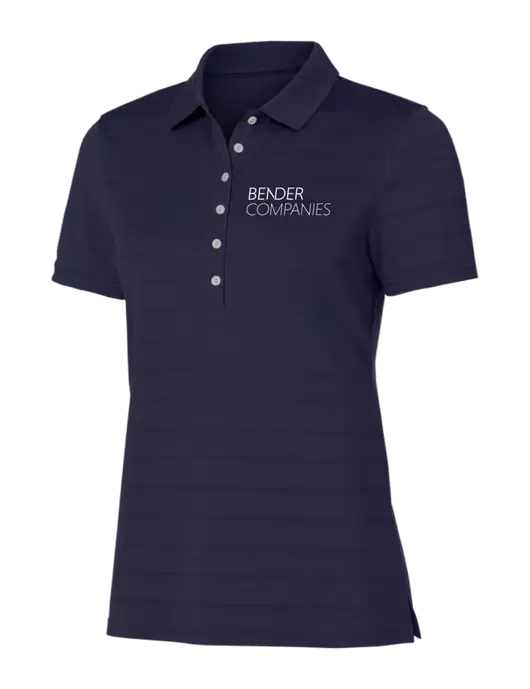Callaway Womens Navy Ventilated Polo w/Bender Companies Logo
