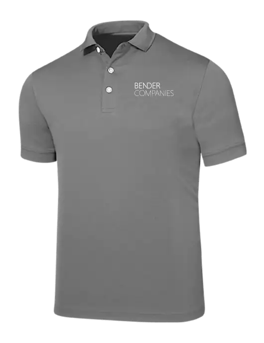 Callaway Ottoman Medium Grey Polo w/Bender Companies Logo