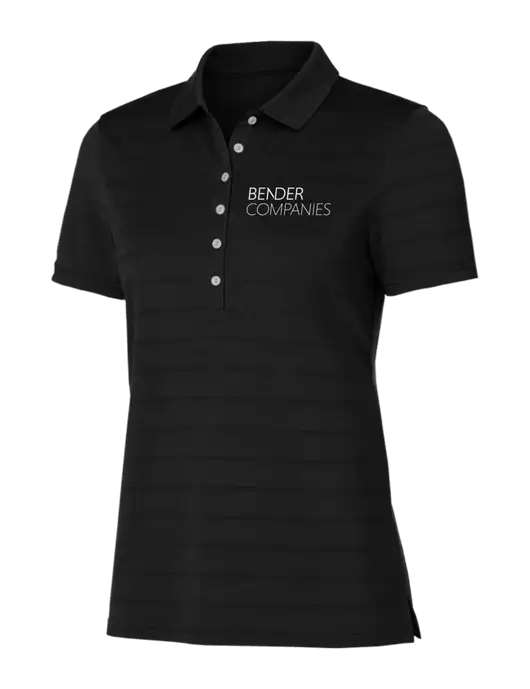 Callaway Womens Black Ventilated Polo w/Bender Companies Logo