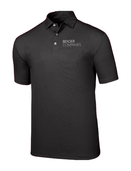 Callaway Birdseye Black Polo w/Bender Companies Logo