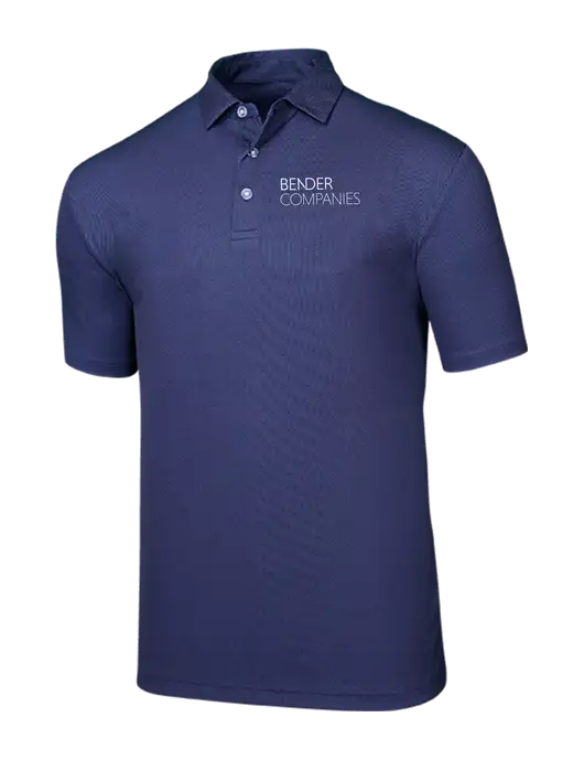 Callaway Birdseye Navy Polo w/Bender Companies Logo