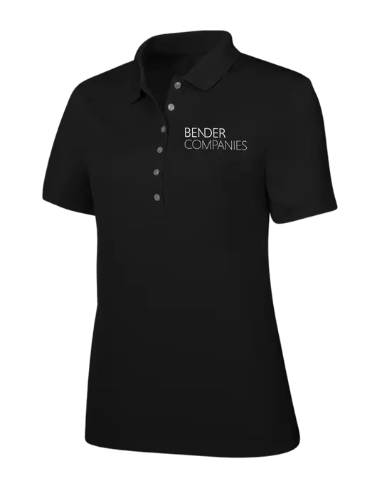 Callaway Womens Ottoman Black Polo w/Bender Companies Logo