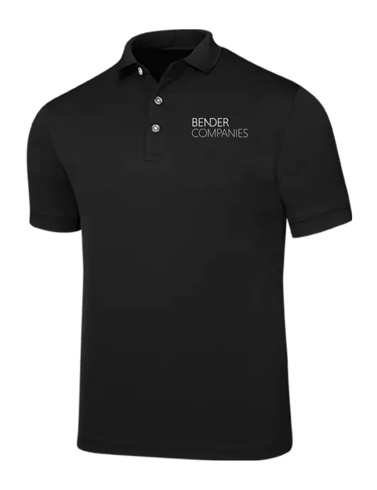 Callaway Ottoman Black Polo w/Bender Companies Logo