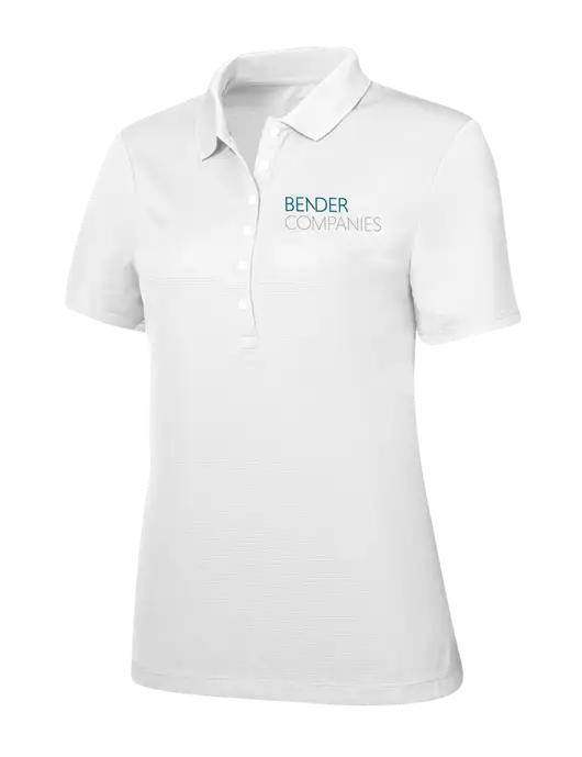 Callaway Womens Ottoman Bright White Polo w/Bender Companies Logo