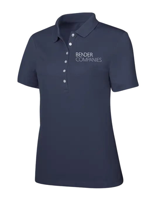 Callaway Womens Ottoman Navy Polo w/Bender Companies Logo