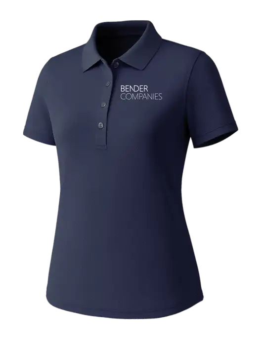 Callaway Womens Core Navy Performance Polo w/Bender Companies Logo