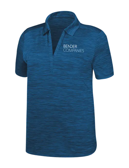 Callaway Womens Medium Slate Blue Broken Stripe w/Bender Companies Logo