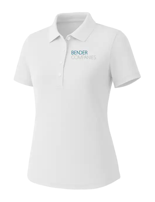 Callaway Womens Core Bright White Performance Polo w/Bender Companies Logo