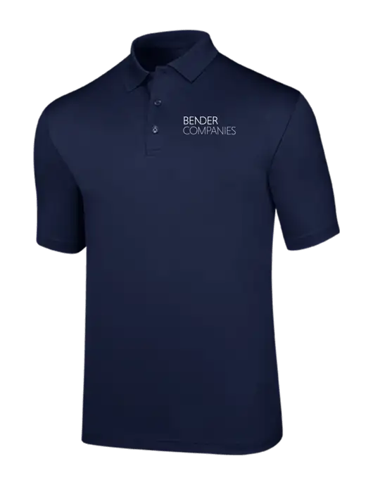 Callaway Opti-Dri Navy Chev Polo w/Bender Companies Logo