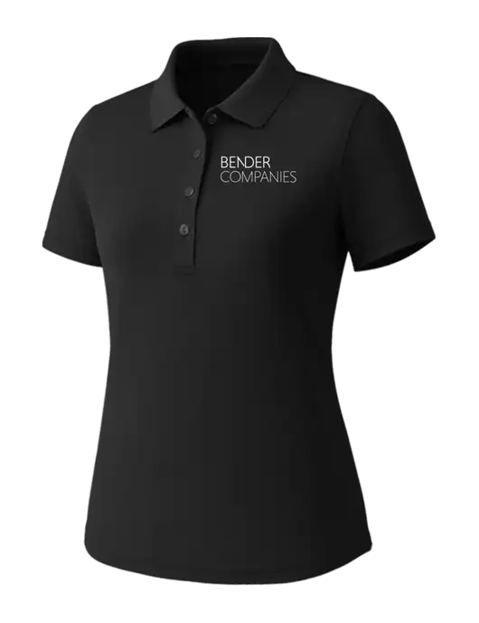 Callaway Womens Core Black Performance Polo w/Bender Companies Logo