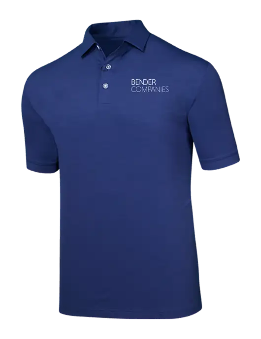 Callaway Navy Fashion Tonal Polo w/Bender Companies Logo