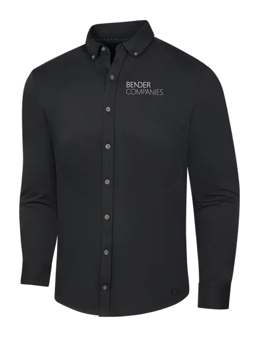 OGIO Blacktop Modern Code Stretch Button-Up Shirt w/Bender Companies Logo