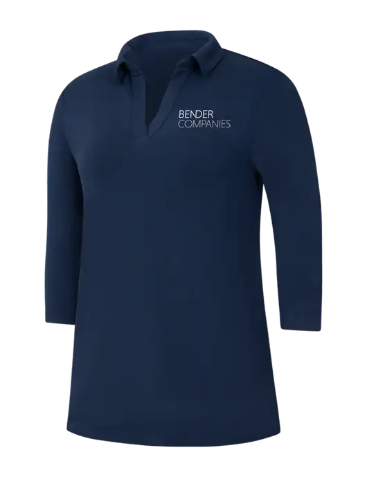 Navy Womens Luxe Knit Tunic w/Bender Companies Logo