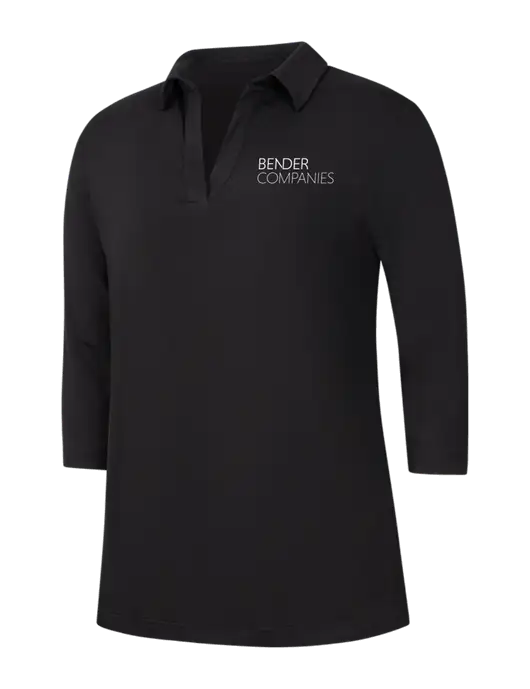 Womens Black Luxe Knit Tunic w/Bender Companies Logo