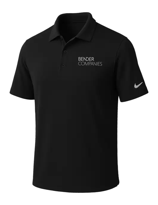 NIKE Black Dri-Fit Micro Pique Polo w/Bender Companies Logo