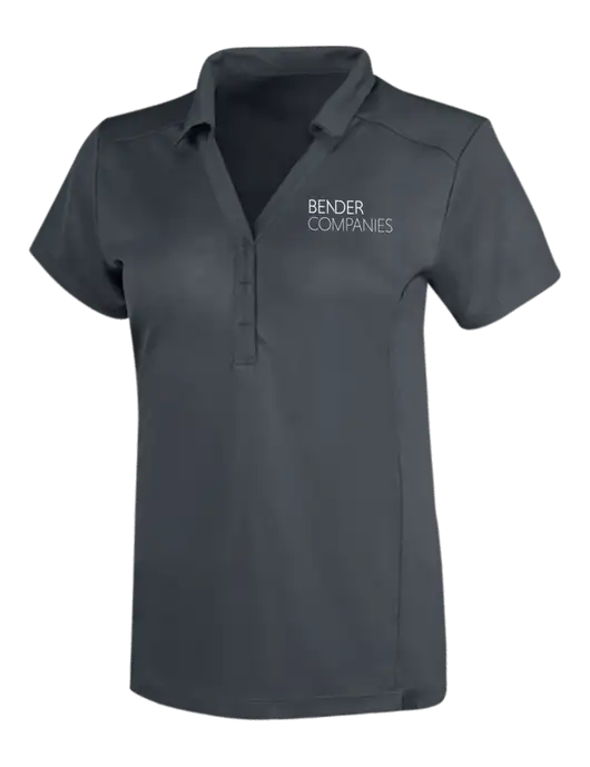 OGIO Dark Grey Womens Framework Polo w/Bender Companies Logo