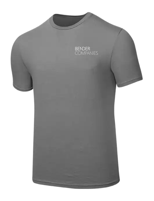Seriously Soft Medium Grey T-Shirt w/Bender Companies Logo