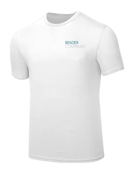 Seriously Soft White T-Shirt w/Bender Companies Logo
