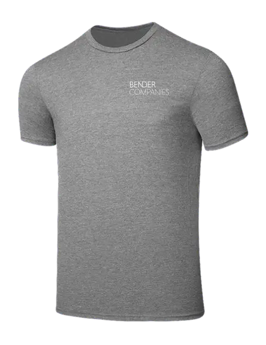 Seriously Soft Grey Frost T-Shirt w/Bender Companies Logo
