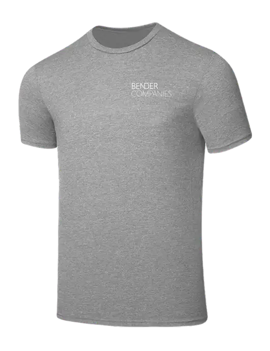 Seriously Soft Light Heather Grey T-Shirt w/Bender Companies Logo