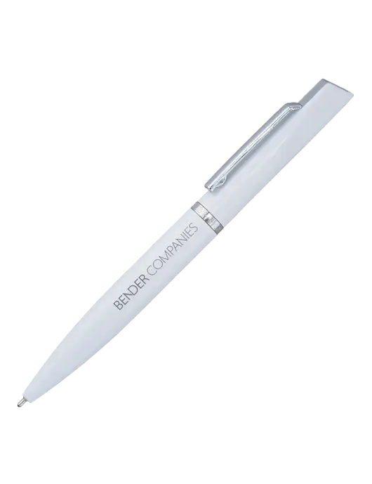Santos White Pen - Black Ink w/Bender Companies Logo