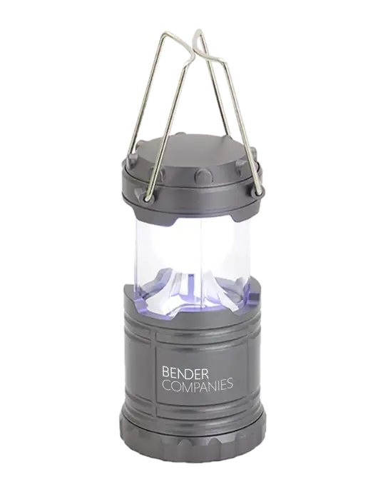 Gunmetal Mini Retro Lantern w/Bender Companies Logo
