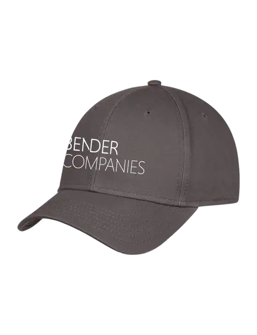 Charcoal Structured Cap Hook & Loop w/Bender Companies Logo