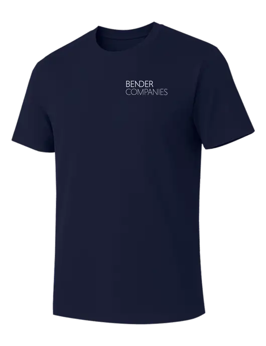 Allmade Dark Navy Organic Cotton Tee w/Bender Companies Logo