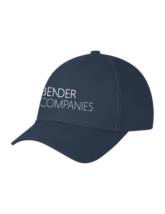 Navy Structured Cap Hook & Loop w/Bender Companies Logo