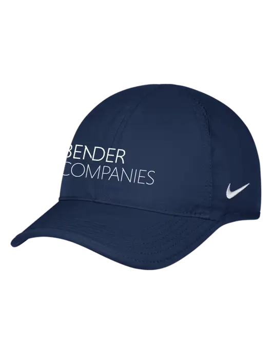 Nike Navy Featherlight Cap w/Bender Companies Logo