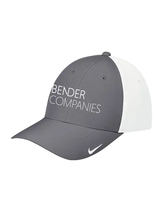 Nike Dark Grey/White Dri-FIT Legacy Cap w/Bender Companies Logo