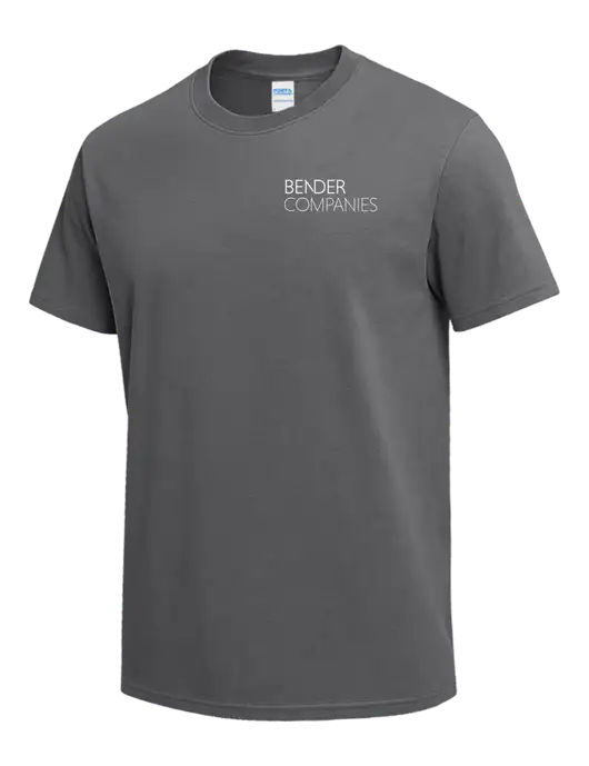 Medium Grey Heavyweight 6.1 oz T-Shirt w/Bender Companies Logo