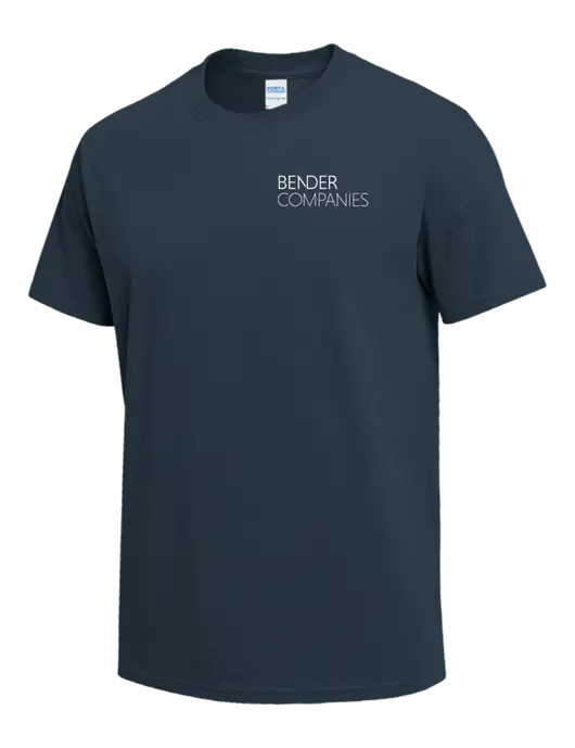 Dark Slate Blue Heavyweight 6.1 oz T-Shirt w/Bender Companies Logo