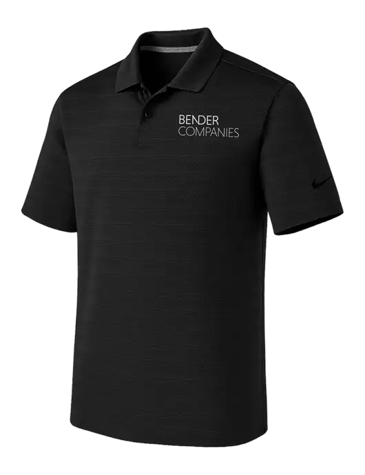 Nike Black Dri-FIT Vapor Jacquard Polo w/Bender Companies Logo