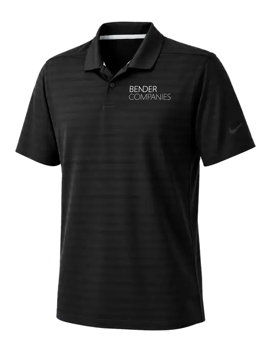 Nike Black Dri-FIT Vapor Jacquard Polo w/Bender Companies Logo