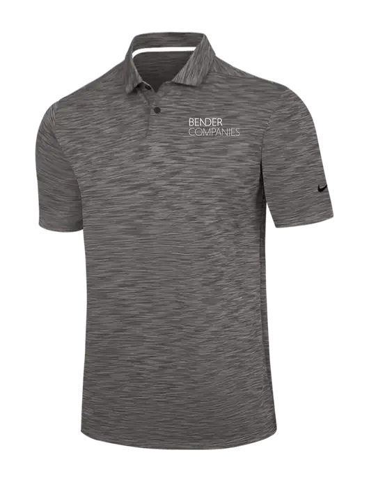 Nike Dark Grey Dri-FIT Vapor Space Dyed Polo w/Bender Companies Logo