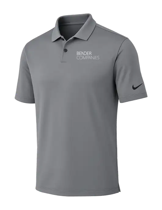 Nike Medium Grey Dri-FIT Vapor Polo w/Bender Companies Logo