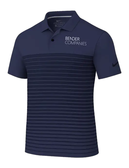 Nike Navy Dri-FIT Vapor Block Polo w/Bender Companies Logo