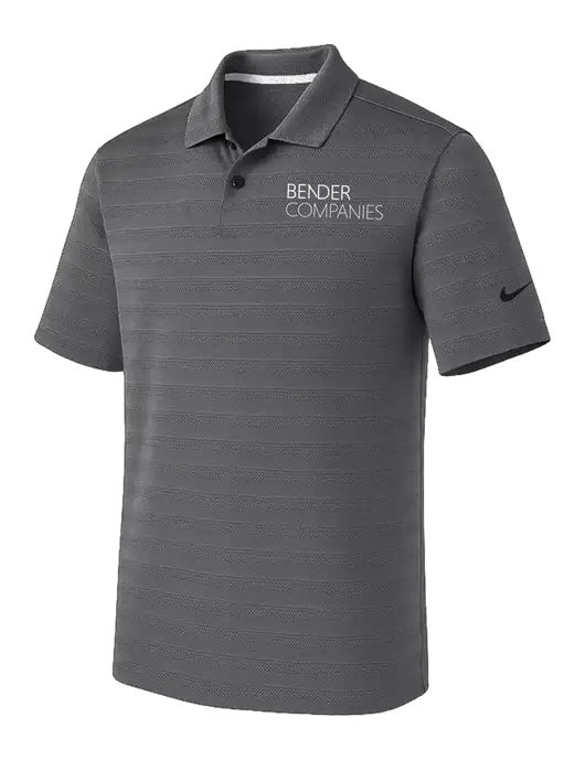 Nike Dark Medium Grey Dri-FIT Vapor Jacquard Polo w/Bender Companies Logo