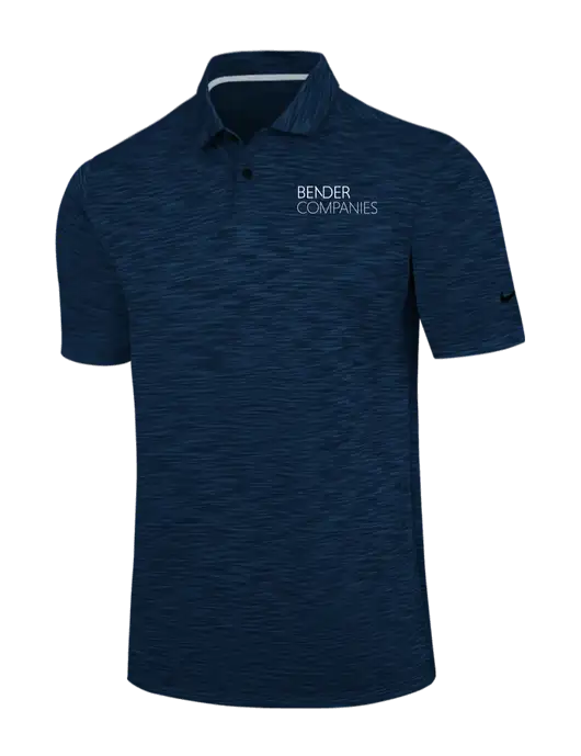 Nike Navy Dri-FIT Vapor Space Dyed Polo w/Bender Companies Logo