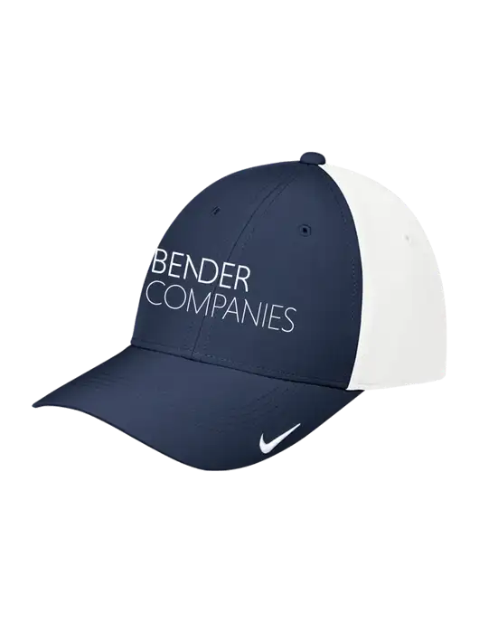 Nike Navy/White Dri-FIT Legacy Cap w/Bender Companies Logo