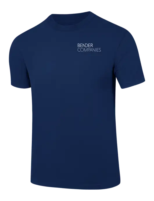 Comfort Colors 6.1 oz Dark Navy Heavyweight Ring Spun T-Shirt w/Bender Companies Logo