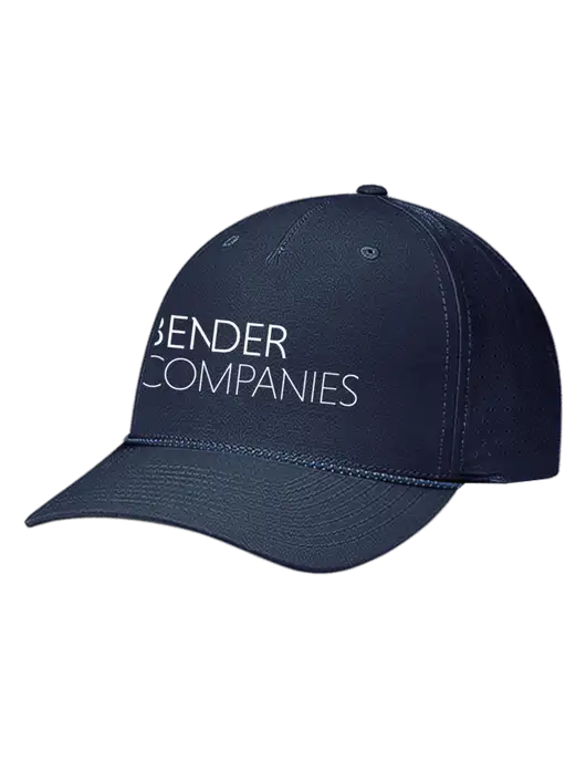Richardson Laser Perf Performance Dark Navy/Navy-Grey-Blue Rope Cap w/Bender Companies Logo