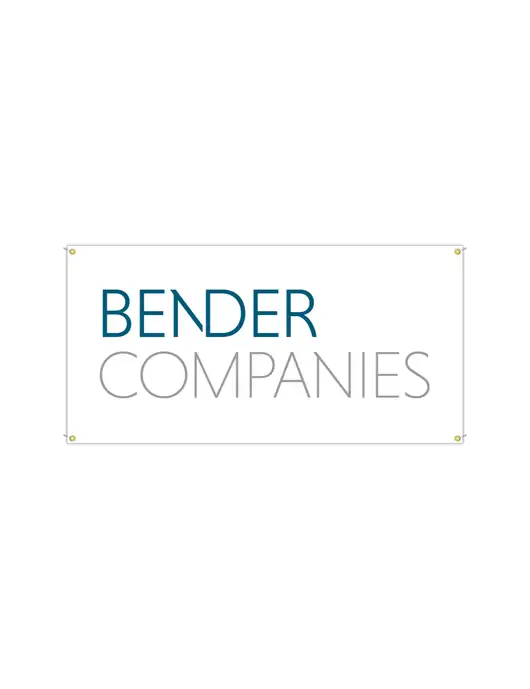 Vinyl Banner 72" x 36"  w/Bender Companies Logo