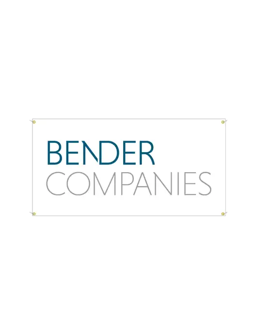 Vinyl Banner 48" x 24"  w/Bender Companies Logo