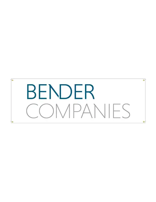 Vinyl Banner 72" x 24"  w/Bender Companies Logo
